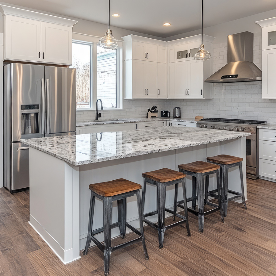 Custom granite countertop